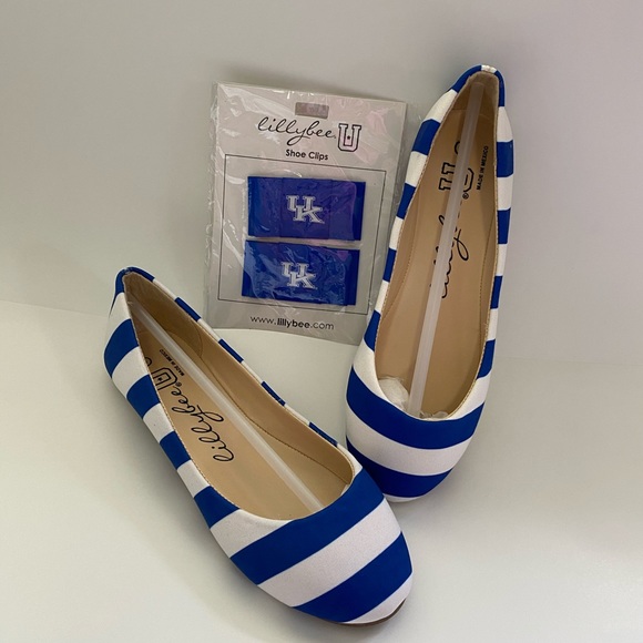 lillybee Kentucky Wildcats Striped Flats - Picture 3 of 9